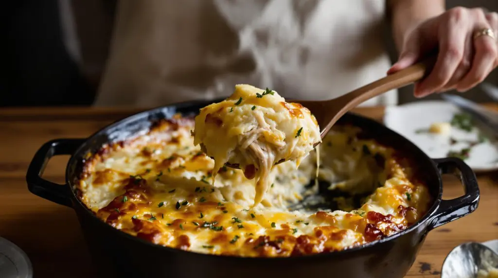 « Je le prépare la veille et il est encore meilleur réchauffé le lendemain » : la recette du hachis parmentier poulet-poireaux qui reste toujours moelleux