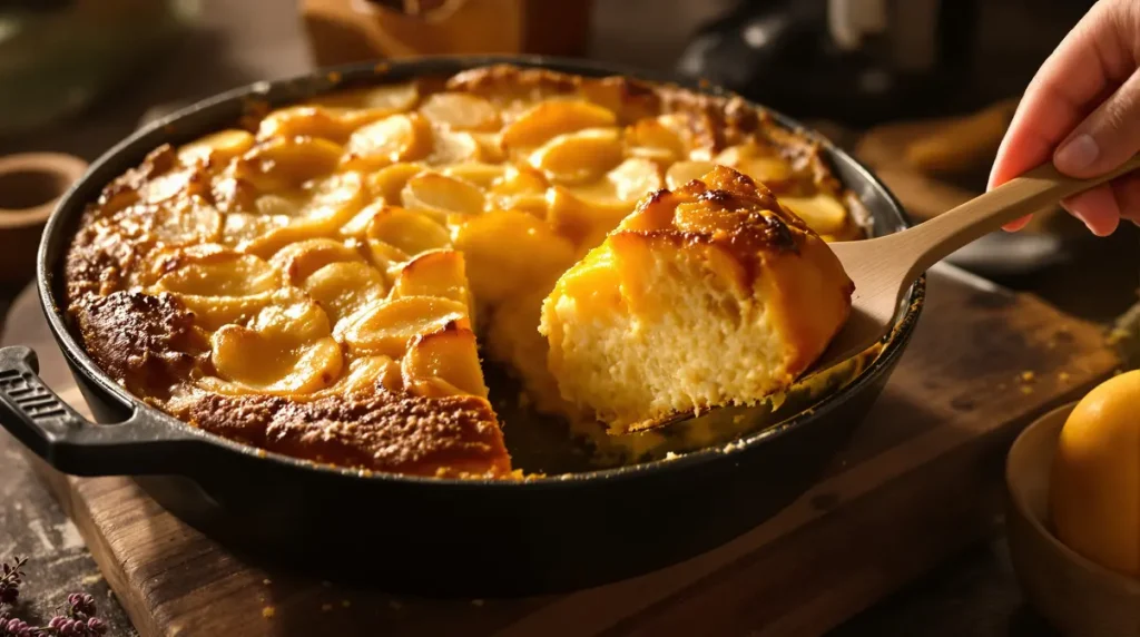 Je prépare ce gâteau aux pommes à la poêle : ultra simple, rapide, sans four et tellement réconfortant